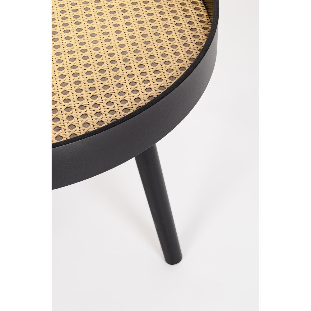 Tavolino Legno Nero Moderno da Interno 50 cm - JOSIE