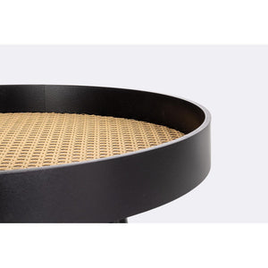 Tavolino Legno Nero Moderno da Interno 50 cm - JOSIE