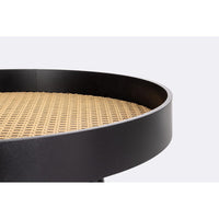 Tavolino Legno Nero Moderno da Interno 50 cm - JOSIE