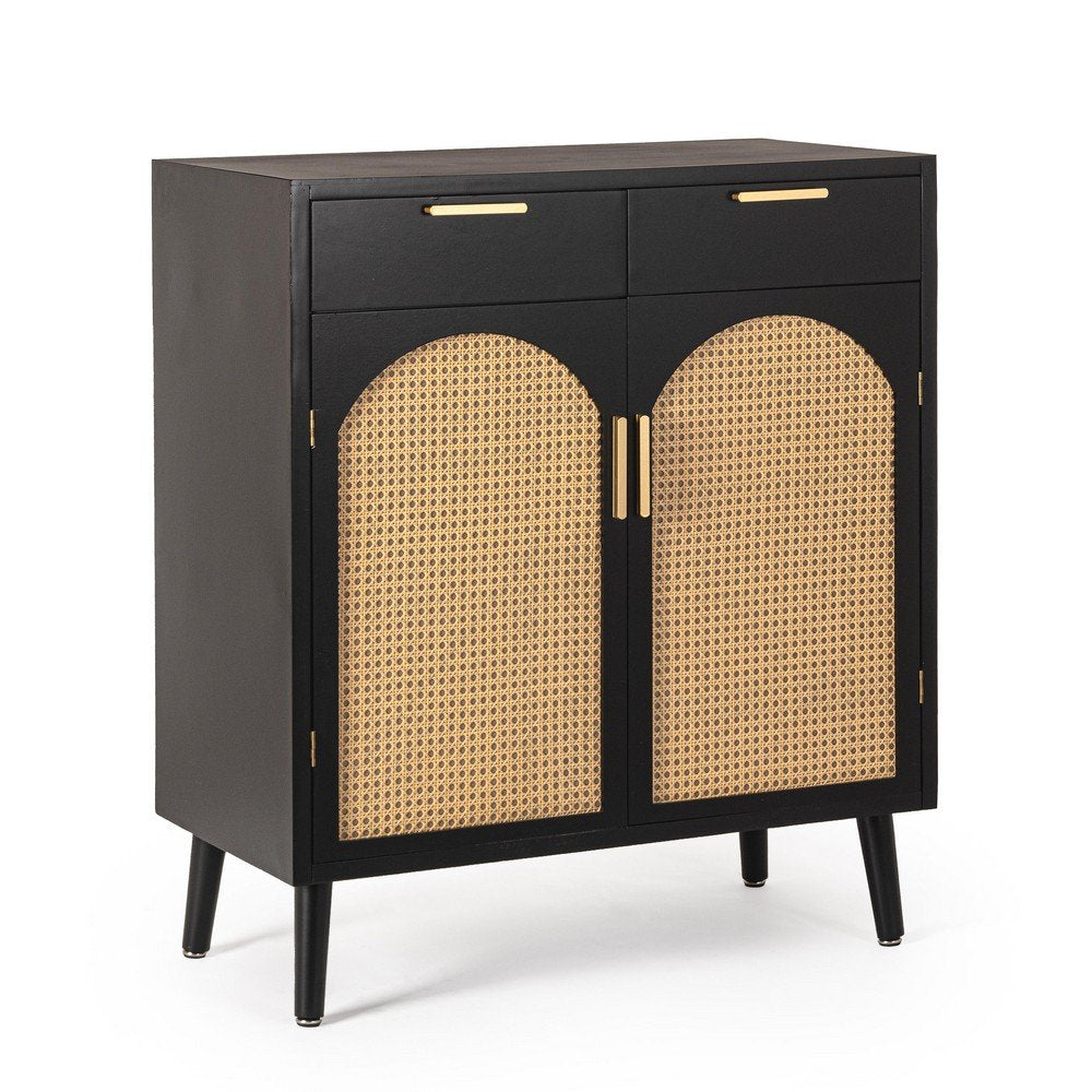 Credenza Legno Nero Boho da Interno - JOSIE