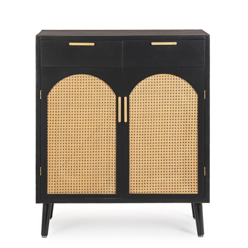 Credenza Legno Nero Boho da Interno - JOSIE