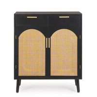 Credenza Legno Nero Boho da Interno - JOSIE