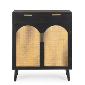Credenza Legno Nero Boho da Interno - JOSIE