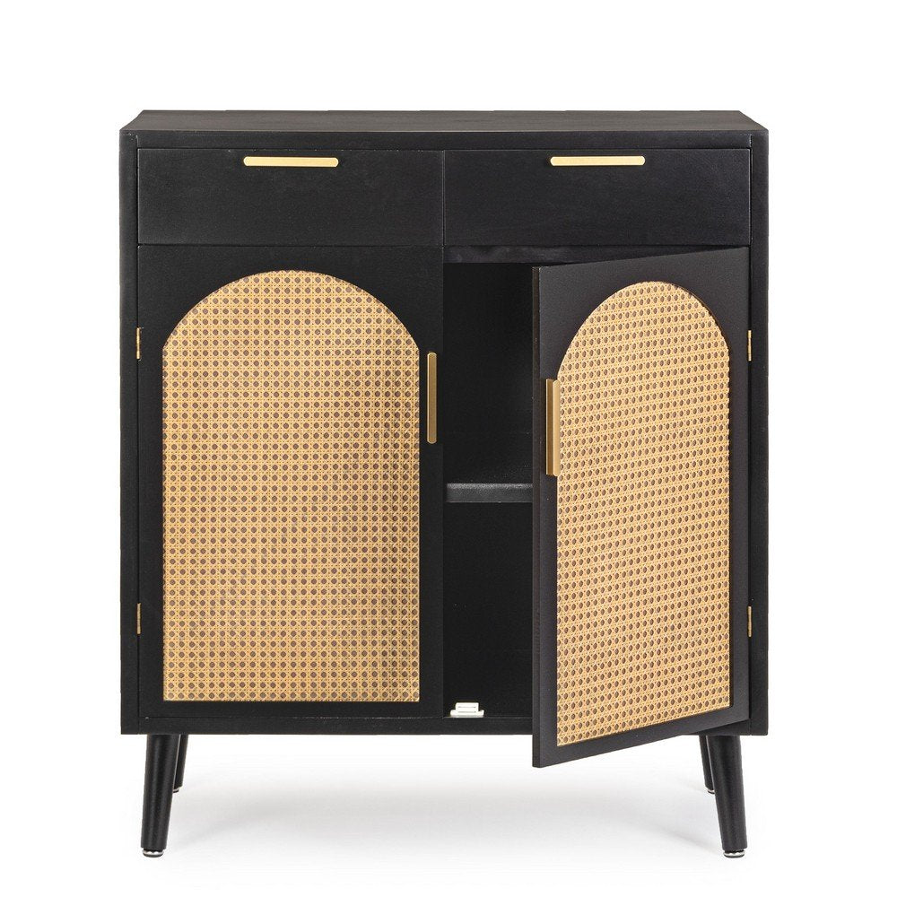 Credenza Legno Nero Boho da Interno - JOSIE