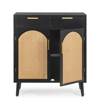 Credenza Legno Nero Boho da Interno - JOSIE