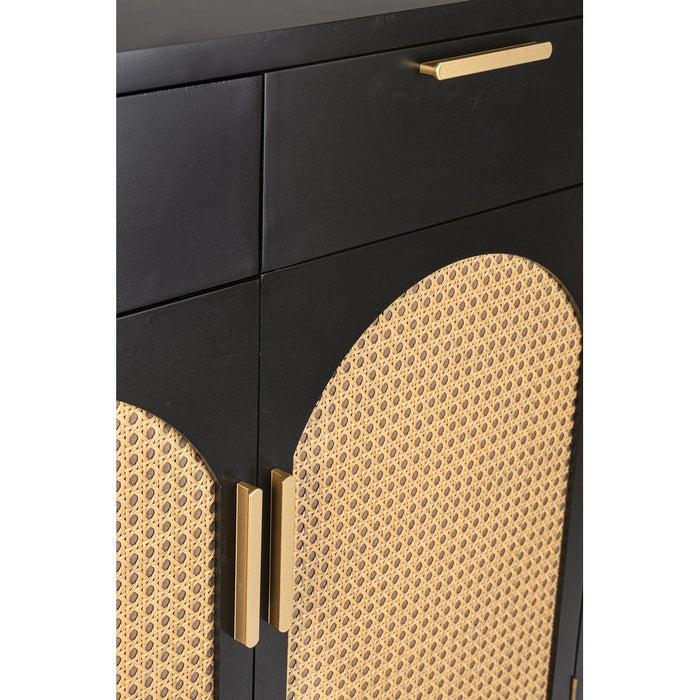 Credenza Legno Nero Boho da Interno - JOSIE