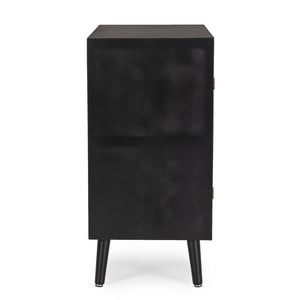 Credenza Legno Nero Boho da Interno - JOSIE