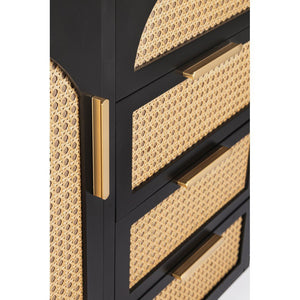 Credenza Legno Nero Boho da Interno - JOSIE