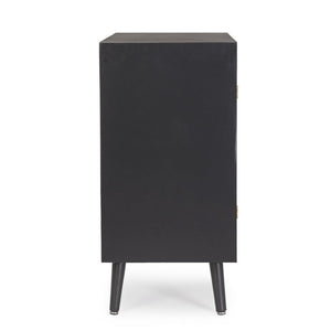 Credenza Legno Nero Boho da Interno - JOSIE