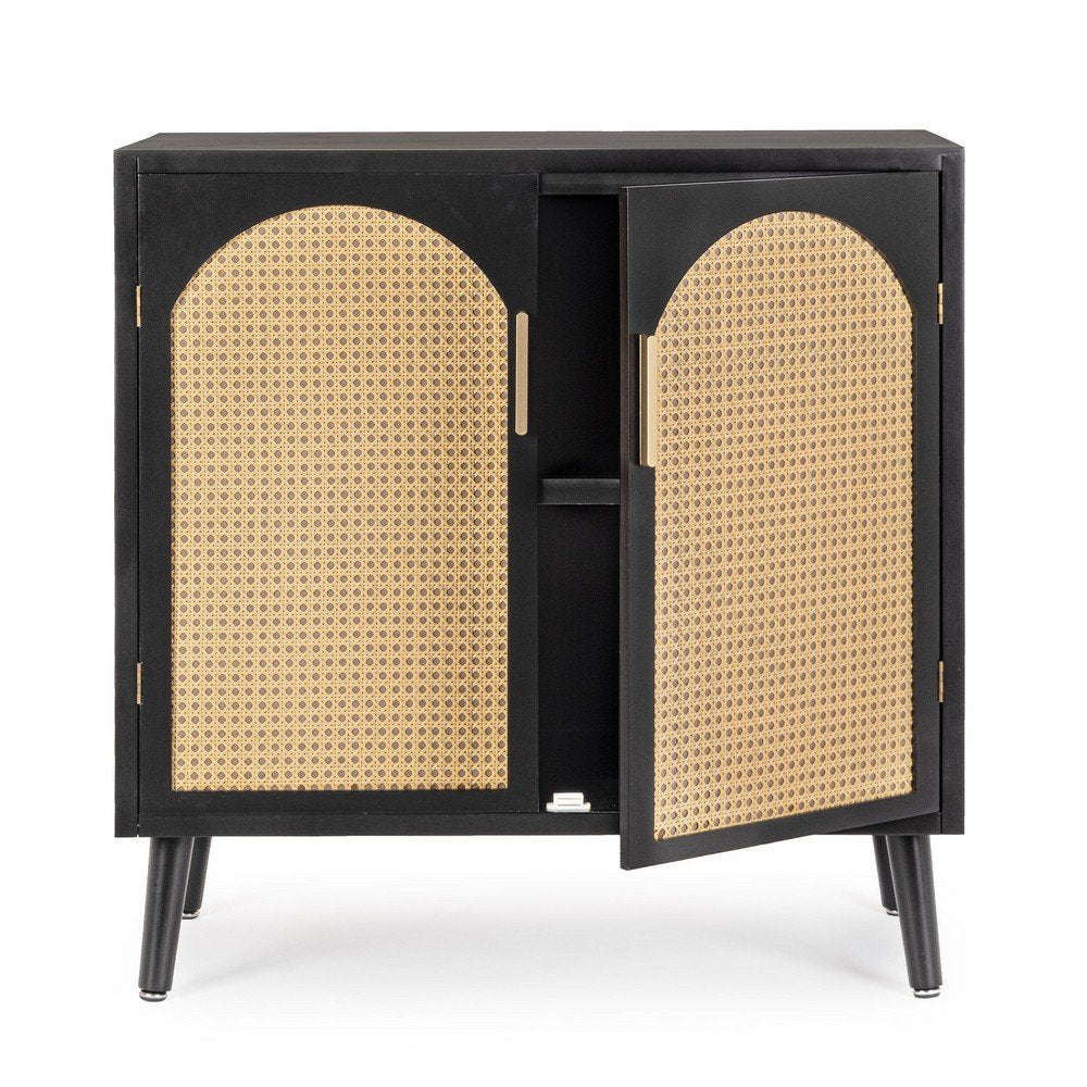 Credenza Legno Nero Boho da Interno - JOSIE