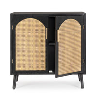Credenza Legno Nero Boho da Interno - JOSIE