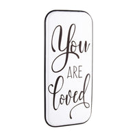 Set 2 Placche Metallo Bianco Moderne da Parete 38x82 - JI-MIN