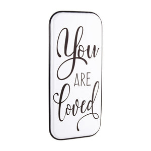 Set 2 Placche Metallo Bianco Moderne da Parete 38x82 - JI-MIN