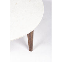 Tavolino Marmo Bianco Moderno da Interno 75 cm - JAXON