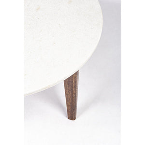 Tavolino Marmo Bianco Moderno da Interno 75 cm - JAXON
