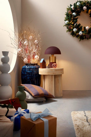 Tavolino Legno Marrone Rustico da Interno 45 cm - JASPER Colore: Naturale