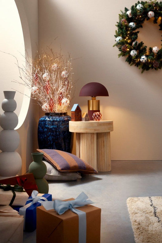 Tavolino Legno Marrone Rustico da Interno 45 cm - JASPER Colore: Naturale