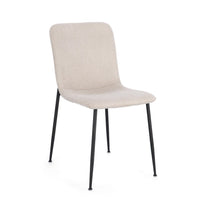 Set 4 Sedie Tessuto Beige Moderno da Interno - JARED Colore: Beige