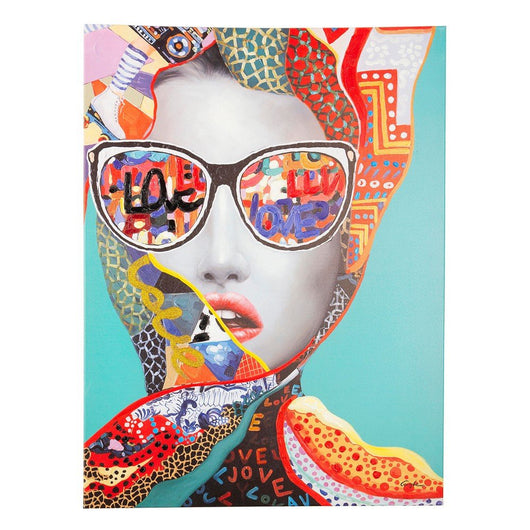 Dipinto Multicolore Moderno da Parete 90x120 cm - JAMAL