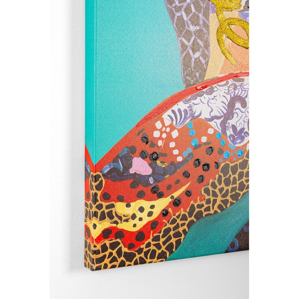 Dipinto Multicolore Moderno da Parete 90x120 cm - JAMAL