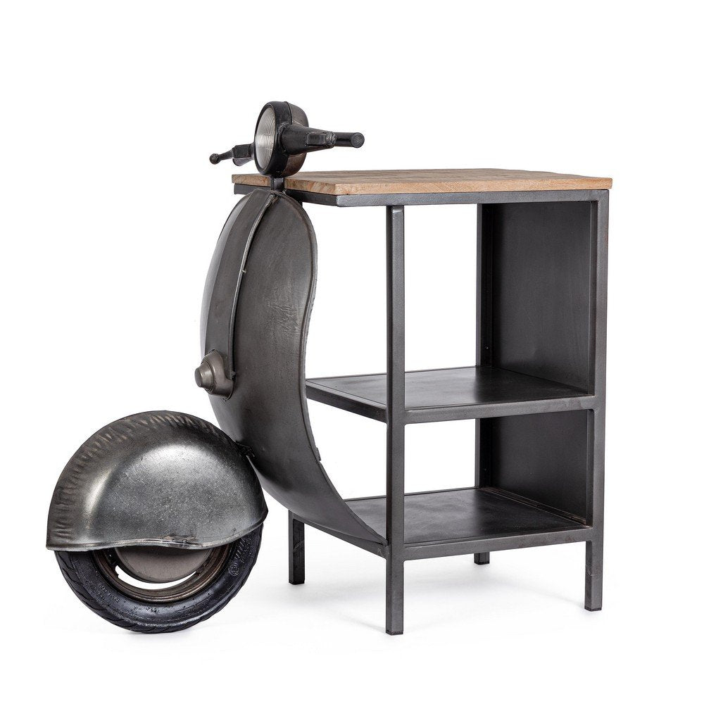 Consolle Bar Legno Blu Industriale da Interno - JADE Colore: Grigio