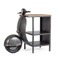 Consolle Bar Legno Blu Industriale da Interno - JADE Colore: Grigio