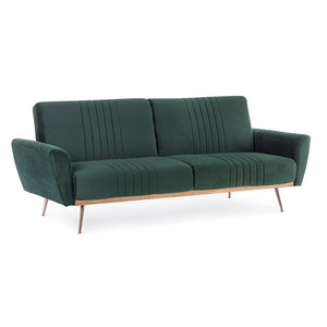 Divano Letto Velluto Verde Moderno da Interno - JACK