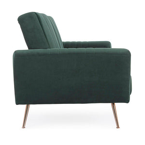 Divano Letto Velluto Verde Moderno da Interno - JACK