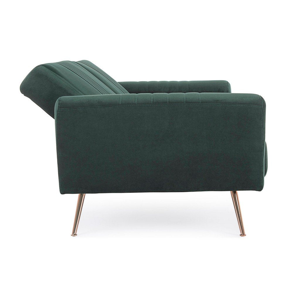 Divano Letto Velluto Verde Moderno da Interno - JACK
