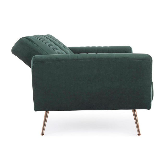 Divano Letto Velluto Verde Moderno da Interno - JACK