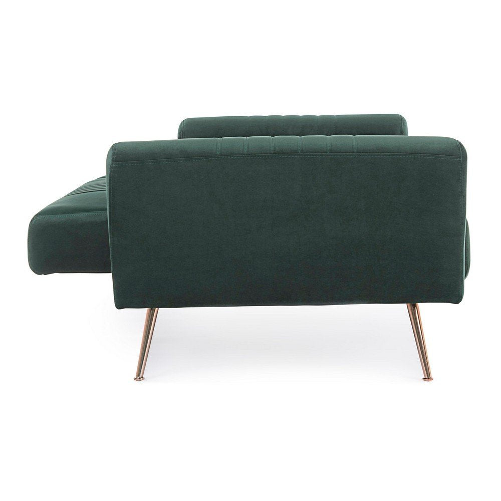 Divano Letto Velluto Verde Moderno da Interno - JACK