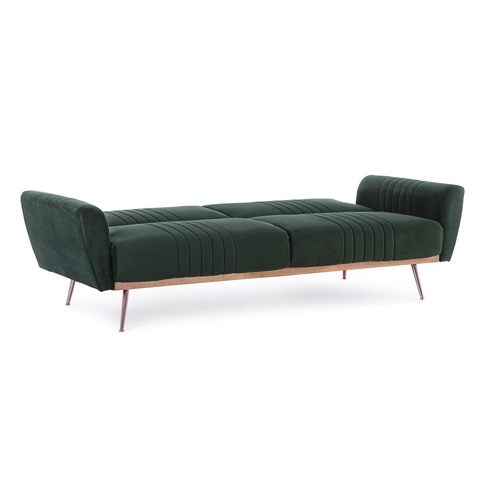 Divano Letto Velluto Verde Moderno da Interno - JACK