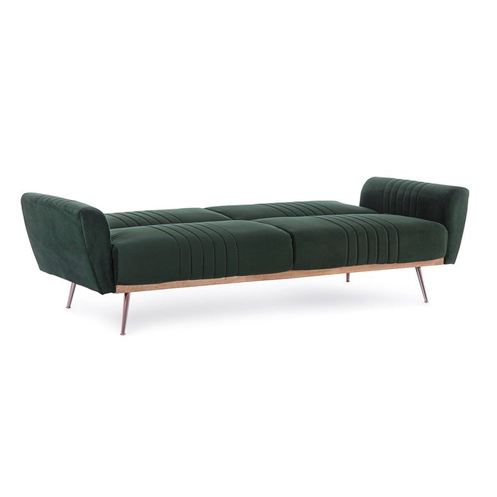 Divano Letto Velluto Verde Moderno da Interno - JACK