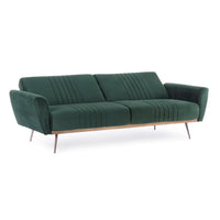 Divano Letto Velluto Verde Moderno da Interno - JACK