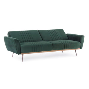 Divano Letto Velluto Verde Moderno da Interno - JACK