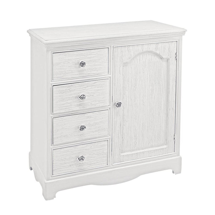 Credenza MDF Impiallacciato Bianca Rustica da Interno - IVORY