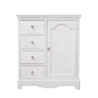 Credenza MDF Impiallacciato Bianca Rustica da Interno - IVORY