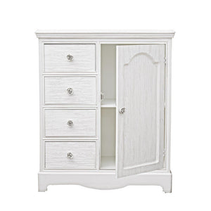 Credenza MDF Impiallacciato Bianca Rustica da Interno - IVORY