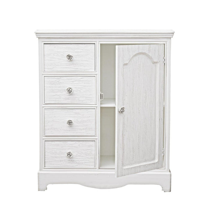Credenza MDF Impiallacciato Bianca Rustica da Interno - IVORY