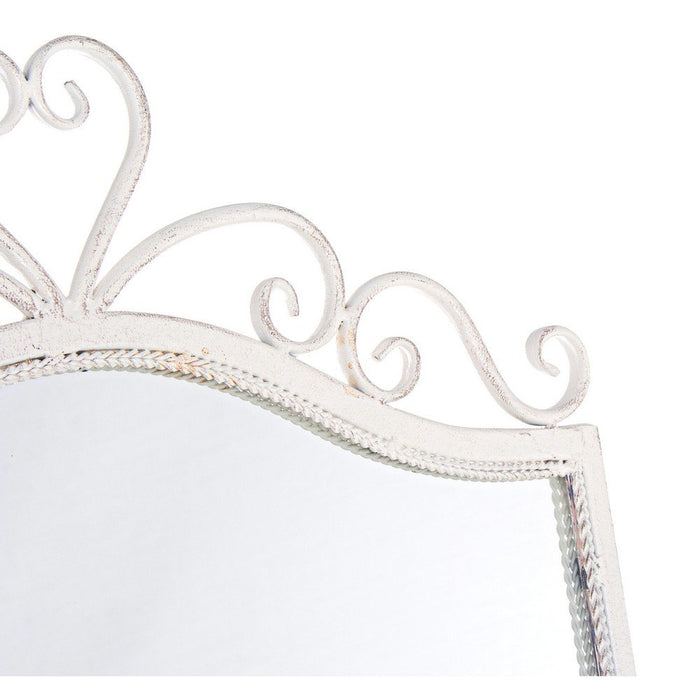 Specchio da Terra Acciaio Bianco Stile Boho da Interno - IRENE