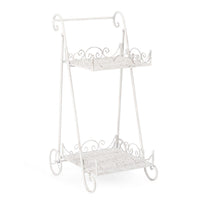 Set 4 Porta Fiori Acciaio Bianco Stile Rustico da Interno - IRENE