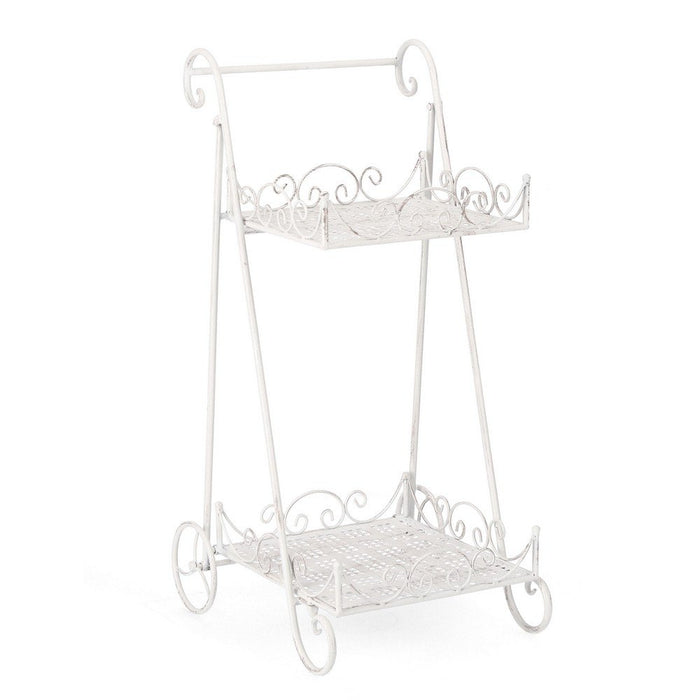 Set 4 Porta Fiori Acciaio Bianco Stile Rustico da Interno - IRENE