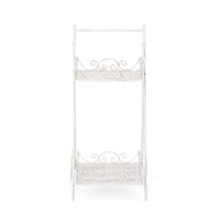 Set 4 Porta Fiori Acciaio Bianco Stile Rustico da Interno - IRENE