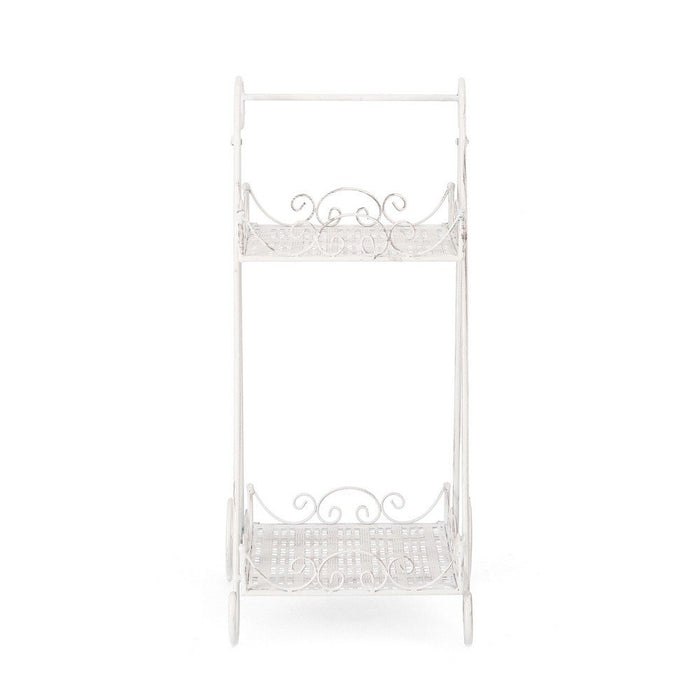 Set 4 Porta Fiori Acciaio Bianco Stile Rustico da Interno - IRENE