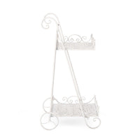 Set 4 Porta Fiori Acciaio Bianco Stile Rustico da Interno - IRENE