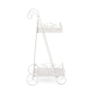 Set 4 Porta Fiori Acciaio Bianco Stile Rustico da Interno - IRENE