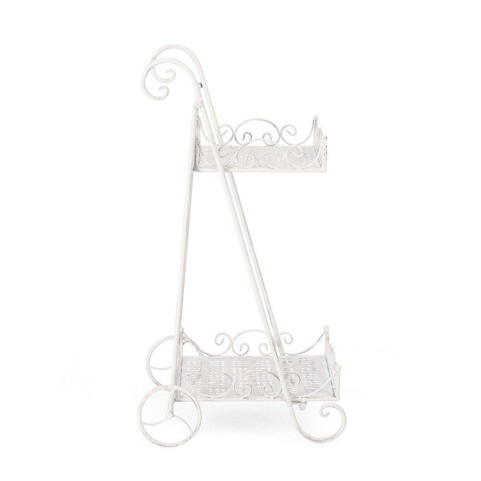 Set 4 Porta Fiori Acciaio Bianco Stile Rustico da Interno - IRENE