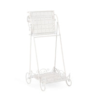 Set 4 Porta Fiori Acciaio Bianco Stile Rustico da Interno - IRENE