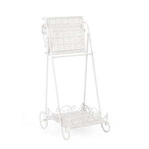 Set 4 Porta Fiori Acciaio Bianco Stile Rustico da Interno - IRENE