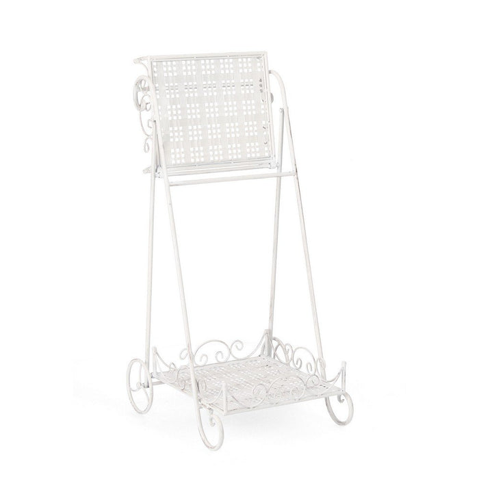 Set 4 Porta Fiori Acciaio Bianco Stile Rustico da Interno - IRENE